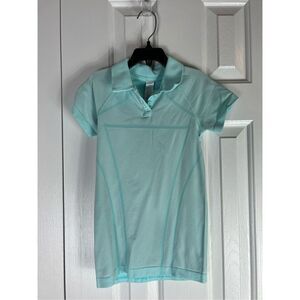 Ivivva Lululemon Girls Teal Top Size 8